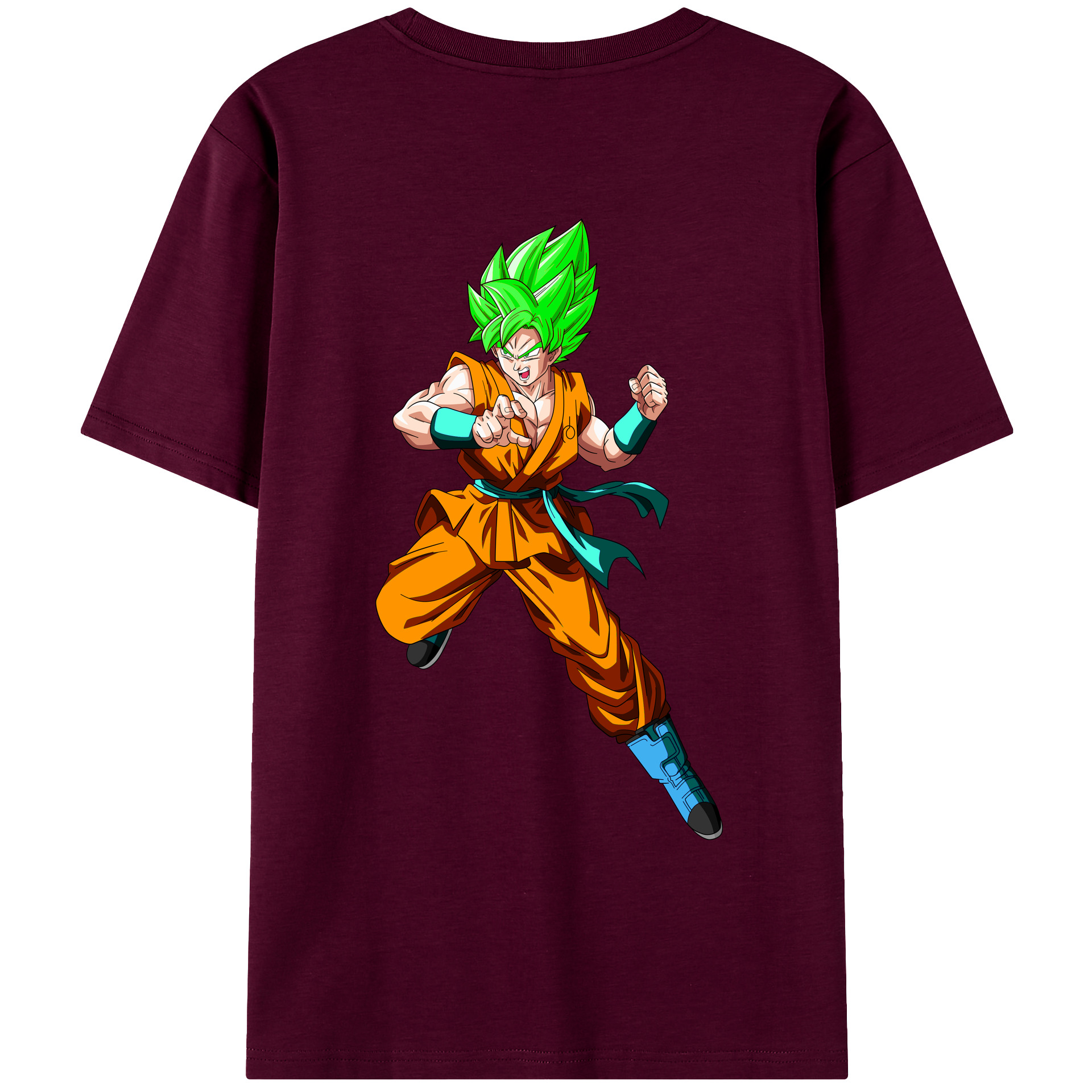 （画像用） ドラゴンボール 孫 悟飯（そんごはん）DRAGON BALL Son Gohan レディース半袖Tシャツ(バックプリント)